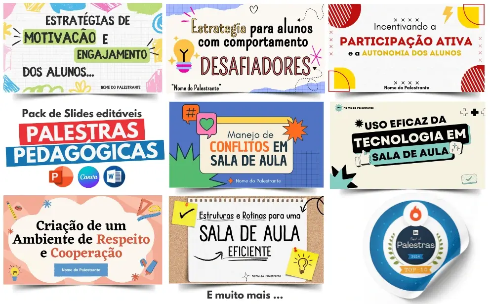 Palestras pedagógicas prontas